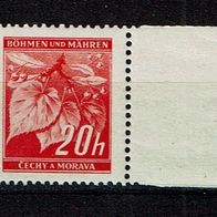 Los H 16439: Böhmen & Mähren Mi. 22 ZW * * ndgz