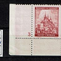 Los H 16442: Böhmen & Mähren Mi. 28 PL Nr. 3