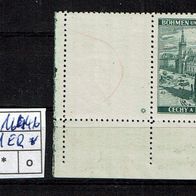 Los H 16446: Böhmen & Mähren Mi. 31 LW * * Eckrand