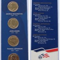 2007, USA, Mint Set / Blister - Presidential $ 1 coins