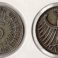BRD 5 DM Silberadler 1951 -G- ss-vz Jaeger 387