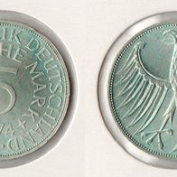 BRD 5 DM Silberadler 1974 -J- vz-unc. Jaeger 387