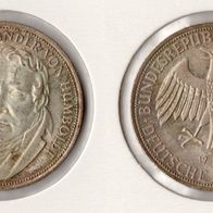 BRD 5 DM 1967 -F- "Humboldt" Silber vz Jaeger 395