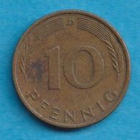 10 Pfennig 1972 D
