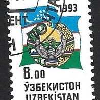 Usbekistan Freimarke " Nationale Embleme Michelnr. 30 o