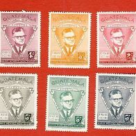 Guatemala 1966 6 Marken Postfrisch aus Mi.766 - 772.