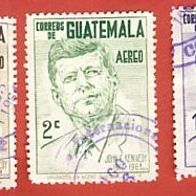 Guatemala 1964 Kennedy Mi.726, 727,728 gest.
