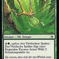 4x "Viridischer Späher", Common aus "Fünfte Morgenröte", Erhaltung siehe Text