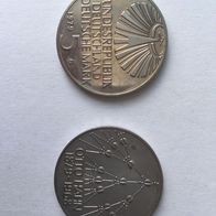 5 DM Gedenkmünze 1979 G - Otto Hahn 1879 - 1968 - bankfrisch