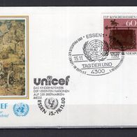 BRD / Bund 1980 Sonderbeleg Tag der UNO mit MiNr. 1065 Sonderstempel Essen