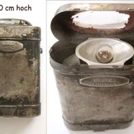 alte Militär Taschenlampe für Flachbatterie - WWII Daimon Contact