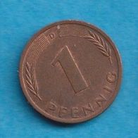 1 Pfennig 1974 D