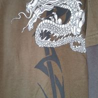 Langarmshirt mit Kapuze-Dognose-Jungen M/152, liv/anthrazit, otiv Drachen/Tribal