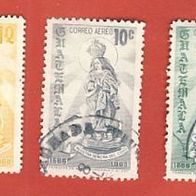 Guatemala 1968 3 Marken aus Mi.827 - 832 gest.