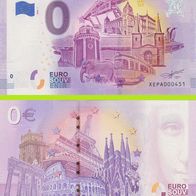 0 Euro Schein Wuppertal XEPA 2020-1 selten niedrige Nr 452