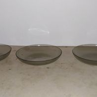 vintage Rauchglas-Schalen