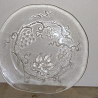 vintage flache Glasplatte