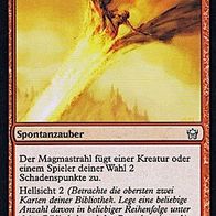 4x "Magmastrahl" - Uncommon aus "Fünfte Morgenröte", Erhaltung siehe Text