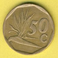 Südafrika 50 Cents 1994