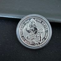1 x 2 oz Silber „Lion of England“ 2016