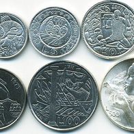 KMS San Marino 1973 mit 8 Münzen inkl. 500 Lire Silber
