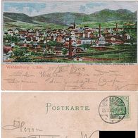 Waldenburg i. Schlesien, Seidenkarte 1903
