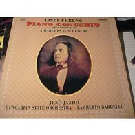 Liszt: Piano Concerto / Schubert: 3 Marches LP Ungarn Lamberto Gardelli Jeno Jando