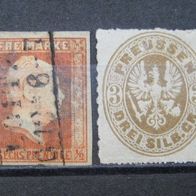 Altdeutschland Preußen 1851,1861 Mi. Nr.1,18 (W163)