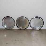Set metallische Untersetzer mit Motiv