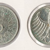 BRD 5 DM Silberadler 1970 -G- vz Jaeger 387