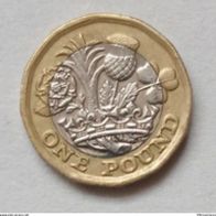 Großbritannien, Jahr 2017, gebraucht, 1 Pfund