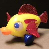 Ü-Ei Spielzeug 1999 - Kunterbunte Drehflossenfische - Wanda - gelb (612027) + BPZ