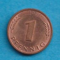 Deutschland 1 Pfennig 1977 G,