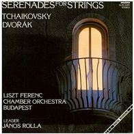 Tchaikovsky/ Dvorak: Serenades For Strings LP Ungran Hungaroton Janos Rolla