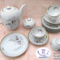 Carl Alberti Porzellan Uhlstädt *  schönes altes Kaffeeservice 5 Gedecke + Zuckerdose