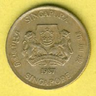 Singapur 5 Cents 1987