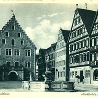 97980 Bad Mergentheim Marktplatz mit Rathaus 1941