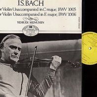 Bach: Sonata For Violin In C Major/ Partita For Violin In E Major LP Yehudi Menuhin