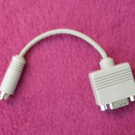 NEU: PS/2 Stecker male auf D-Sub DE-9 DB-9 Stecker 9-pol. Adapter male 16 cm