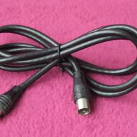 Antennenkabel Koaxialkabel mit Stecker m/w 1,50 m schwarz Kabel Fernsehen TV SAT