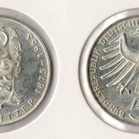 BRD 5 DM 1975 -G- "Schweitzer" Silber vz-unc. Jaeger 418