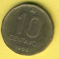 Argentinien 10 Centavos 1986