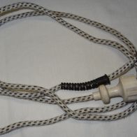 P Bügeleisenkabel Anschlußkabel Stromkabel Textilummantelung 3x2,5 mm 1,9 M m Stecke