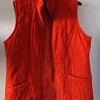 Weste rotbraun mit Steppoptik Gr. 40