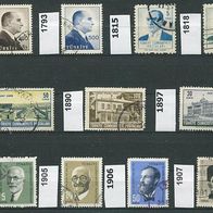 Türkei Mi. Nr. 1792 + 1793 + 1815 + 1818 + 1857 + 1890+ 1897+ 1904+ 1905+ 1906 + o <
