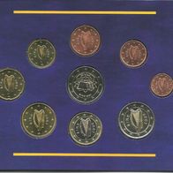 Kursmünzensatz Irland 2007 1 Cent bis 2 Euro und 2 Euro Römische Verträge