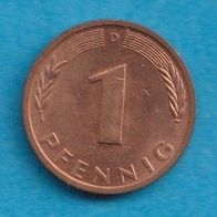 1 Pfennig 1987 D