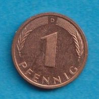 1 Pfennig 1991 D