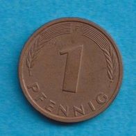 Deutschland 1 Pfennig 1991 F