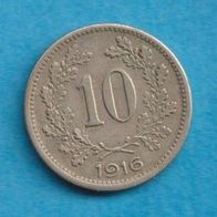 Österreich 10 Heller 1916